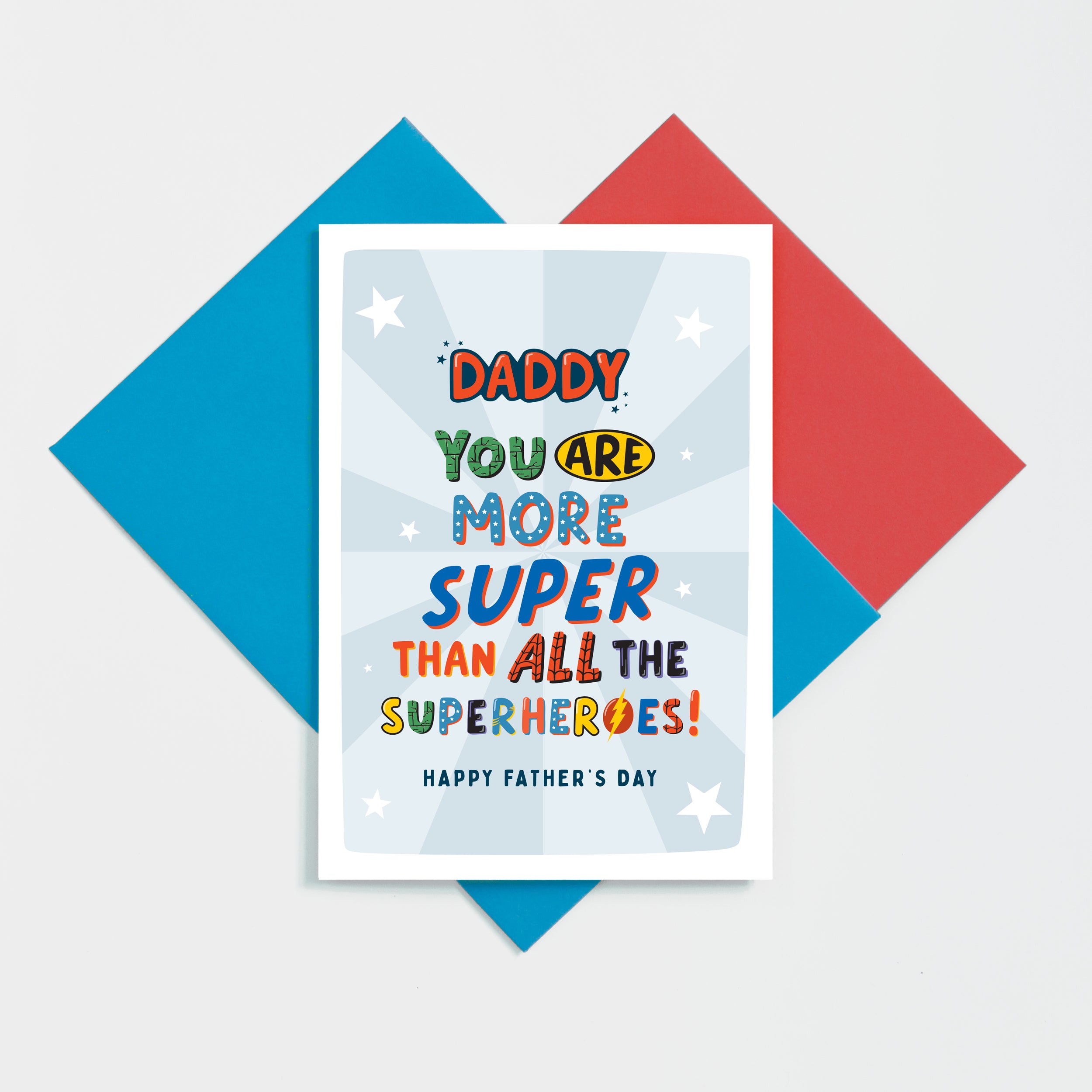 More Super Daddy Father's Day Card