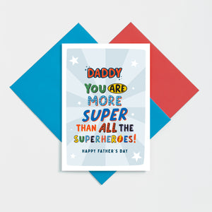 More Super Daddy Father's Day Card