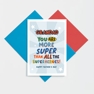 More Super Grandad Father's Day Card